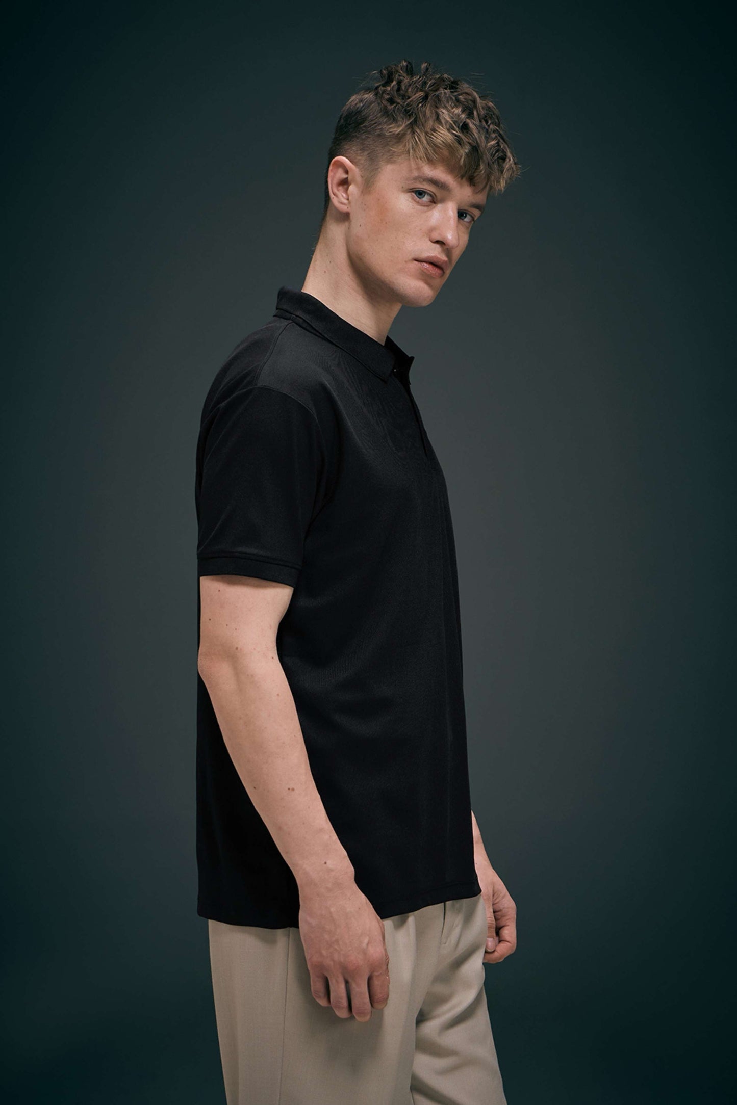 Smart Tech Polo - Black Plus Size
