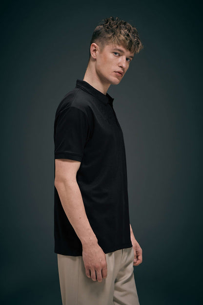 Smart Tech Polo - Black Plus Size