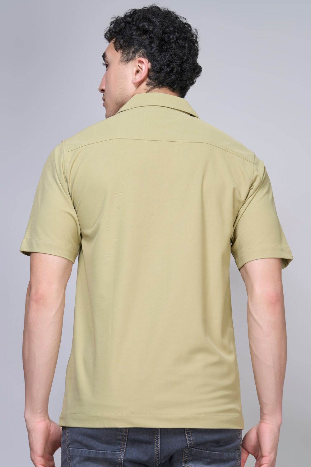 Sage Green Cuban Shirt  Maxzone Clothing   