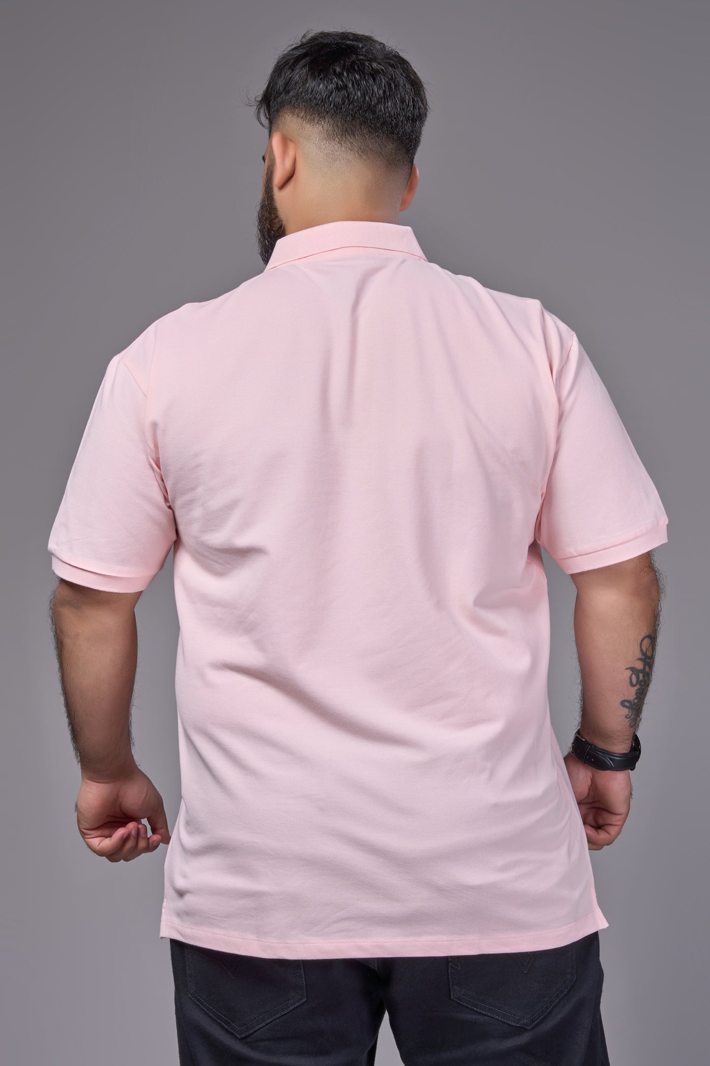 Flamingo - Cotton Pique Polo Plus Size