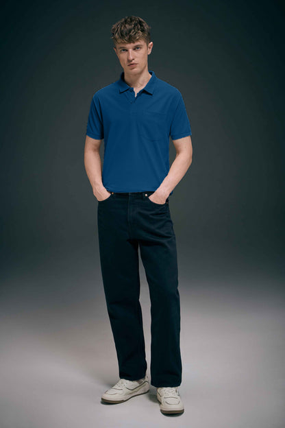Teal Navy Smart Tech Pocket + Polo
