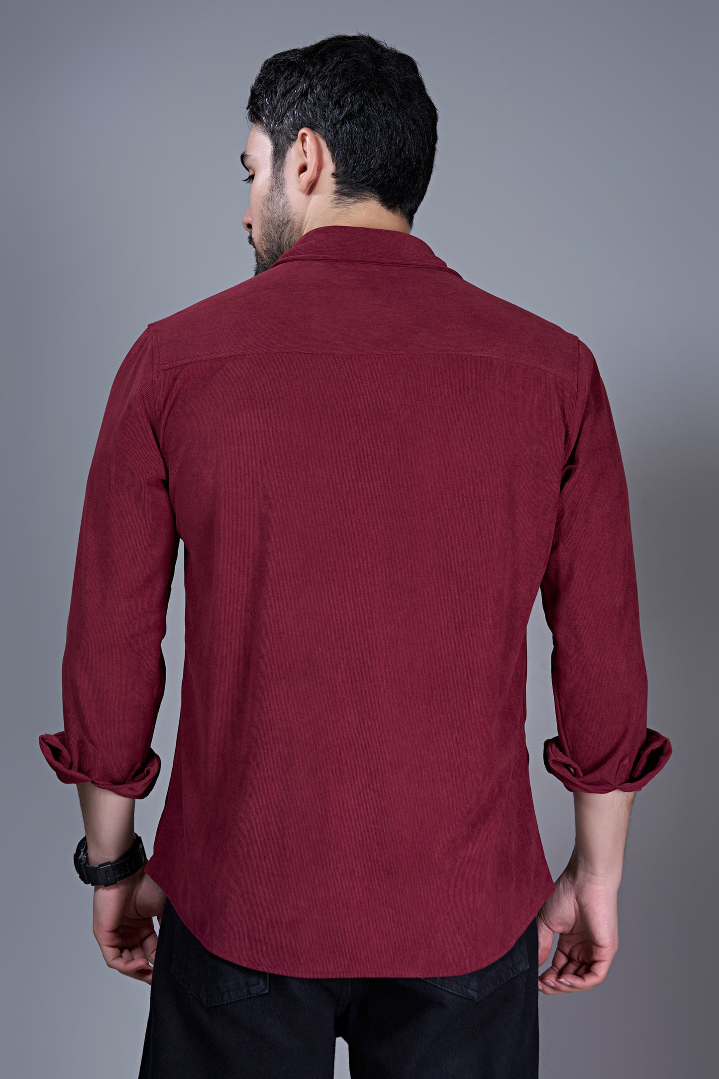 Maroon - Corduroy Shirt