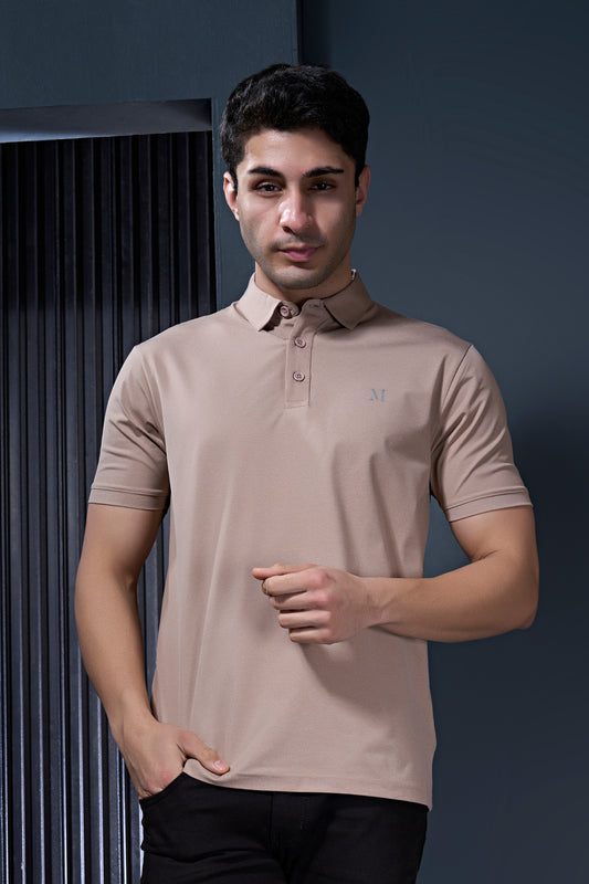 Beige Duracool Polo