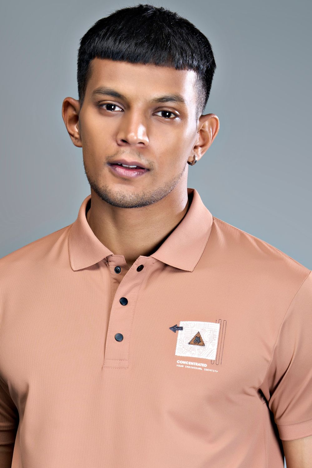 3 Buttons Polo Tshirt - Caramel  Maxzone Clothing   