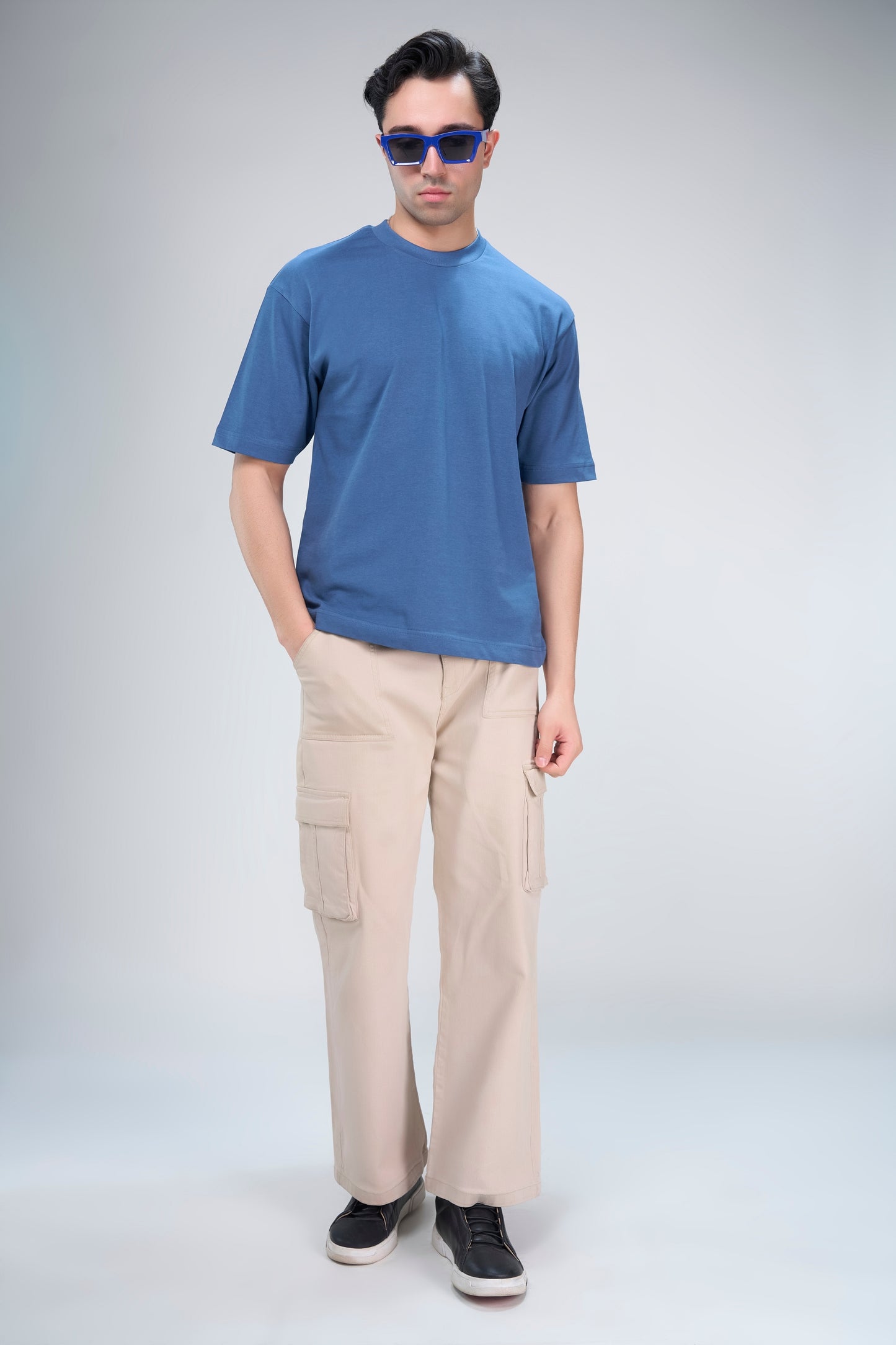 Dark Blue - 24*7 Oversize T-shirt