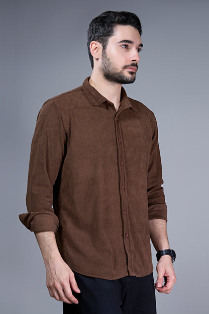 Brown - Corduroy Shirt