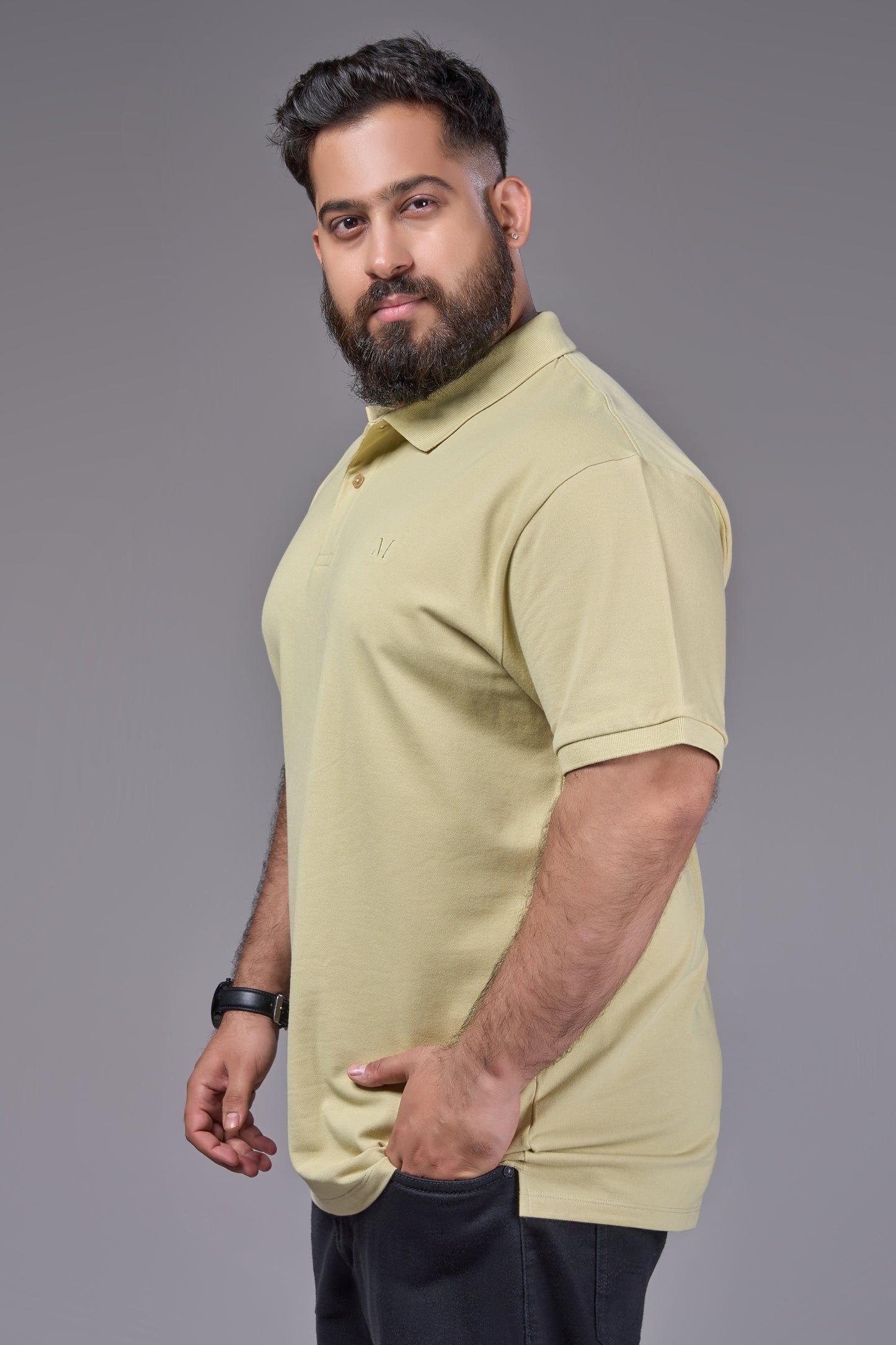 Sage Green - Cotton Pique Polo Plus Size