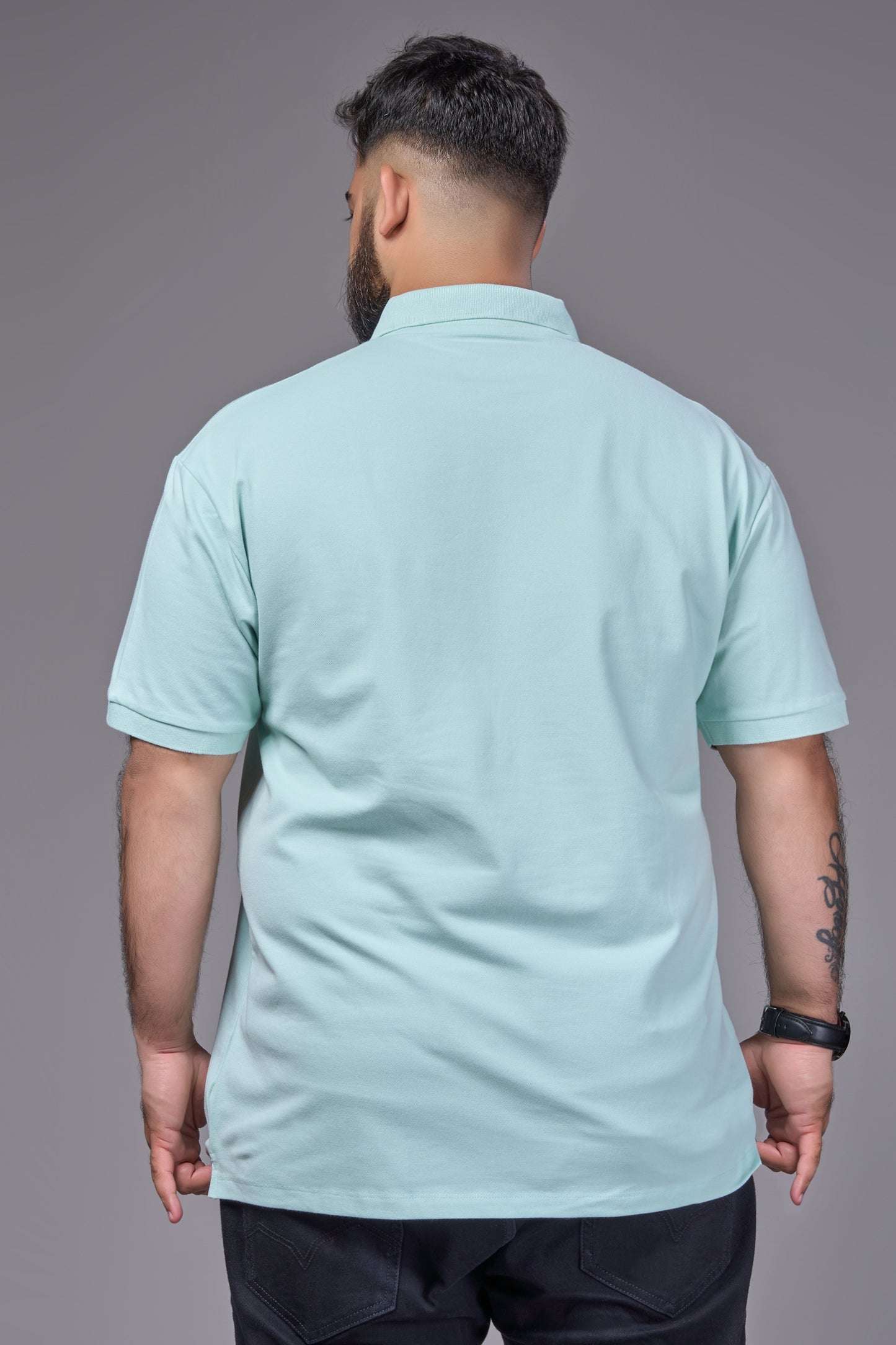 Seashell - Cotton Pique Polo Plus Size