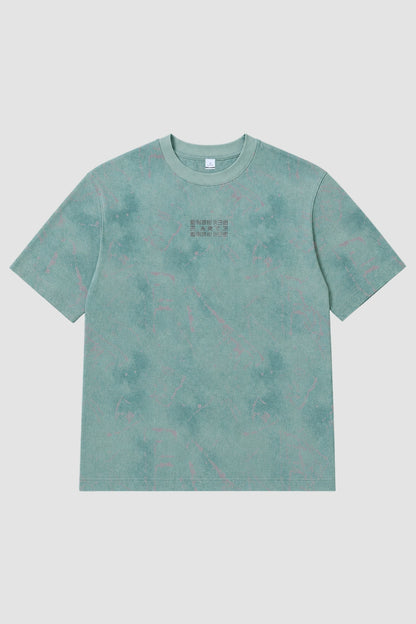 Dark Green - Aop Core Oversize T-shirt