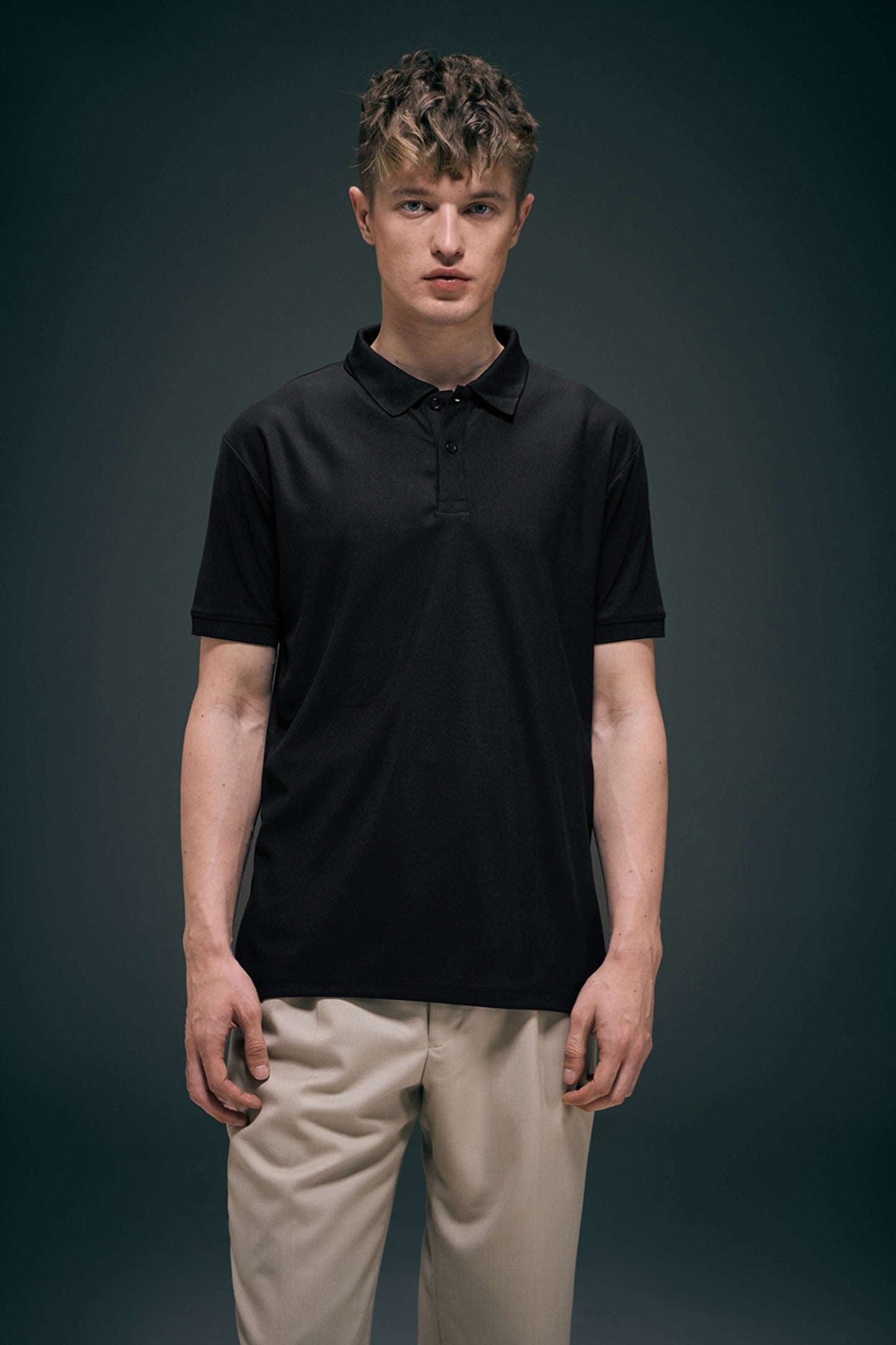 Smart Tech Polo - Black Plus Size
