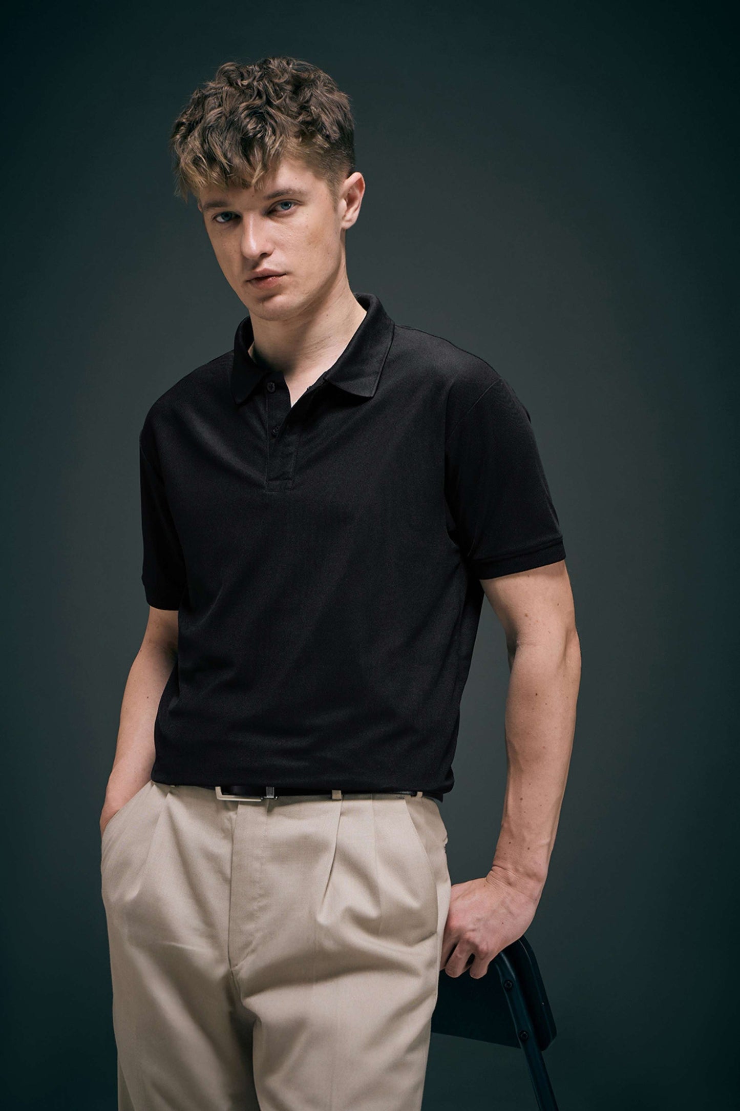 Smart Tech Polo - Black Plus Size
