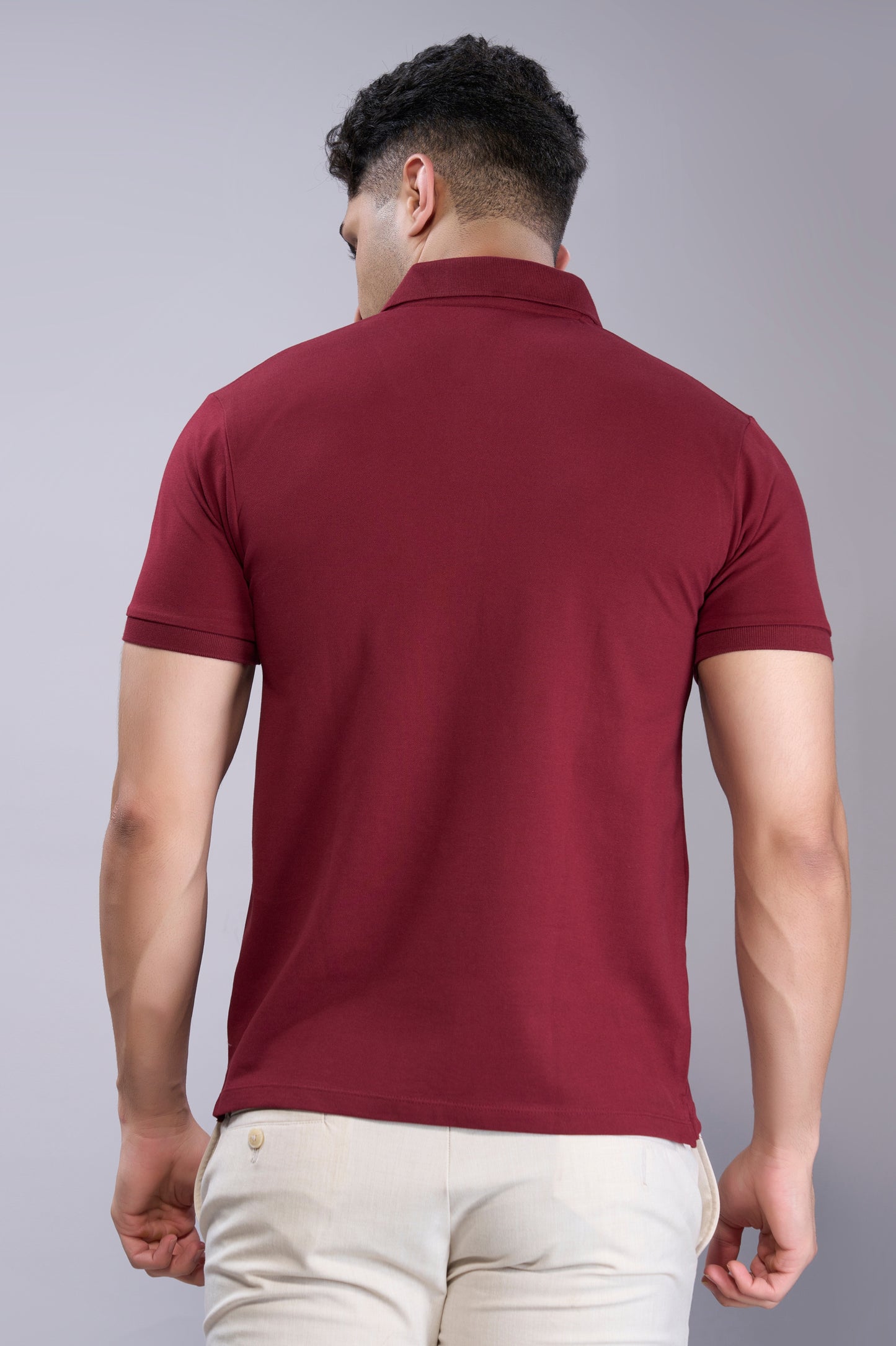 Wine - Cotton Pique Polo