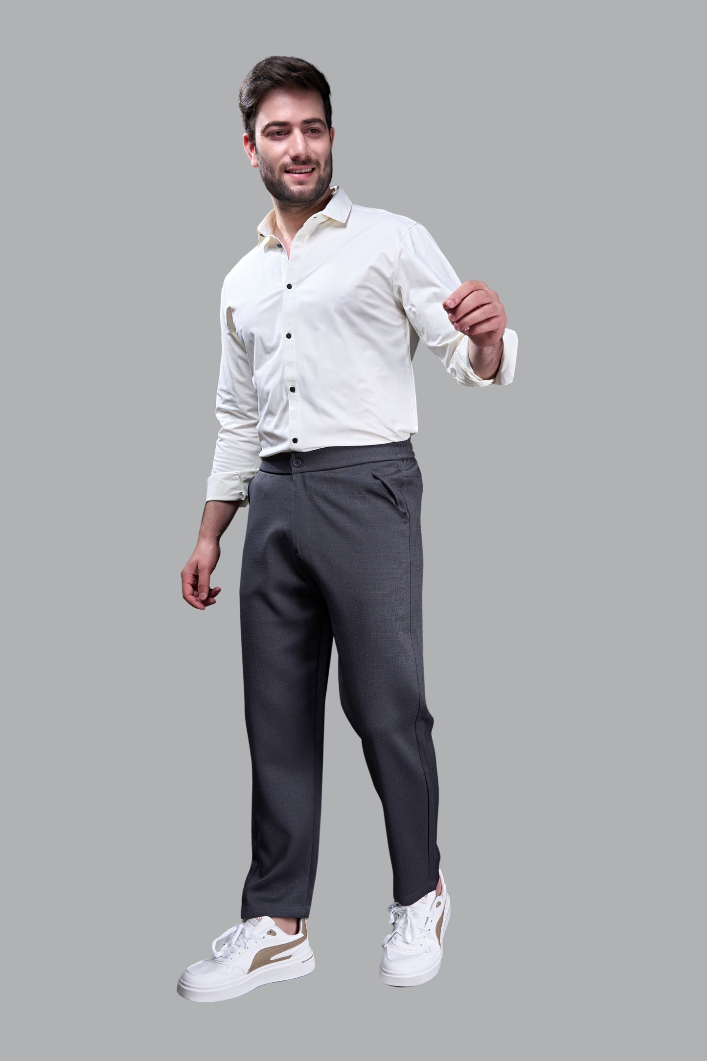 Charcoal - Linear Track Pant