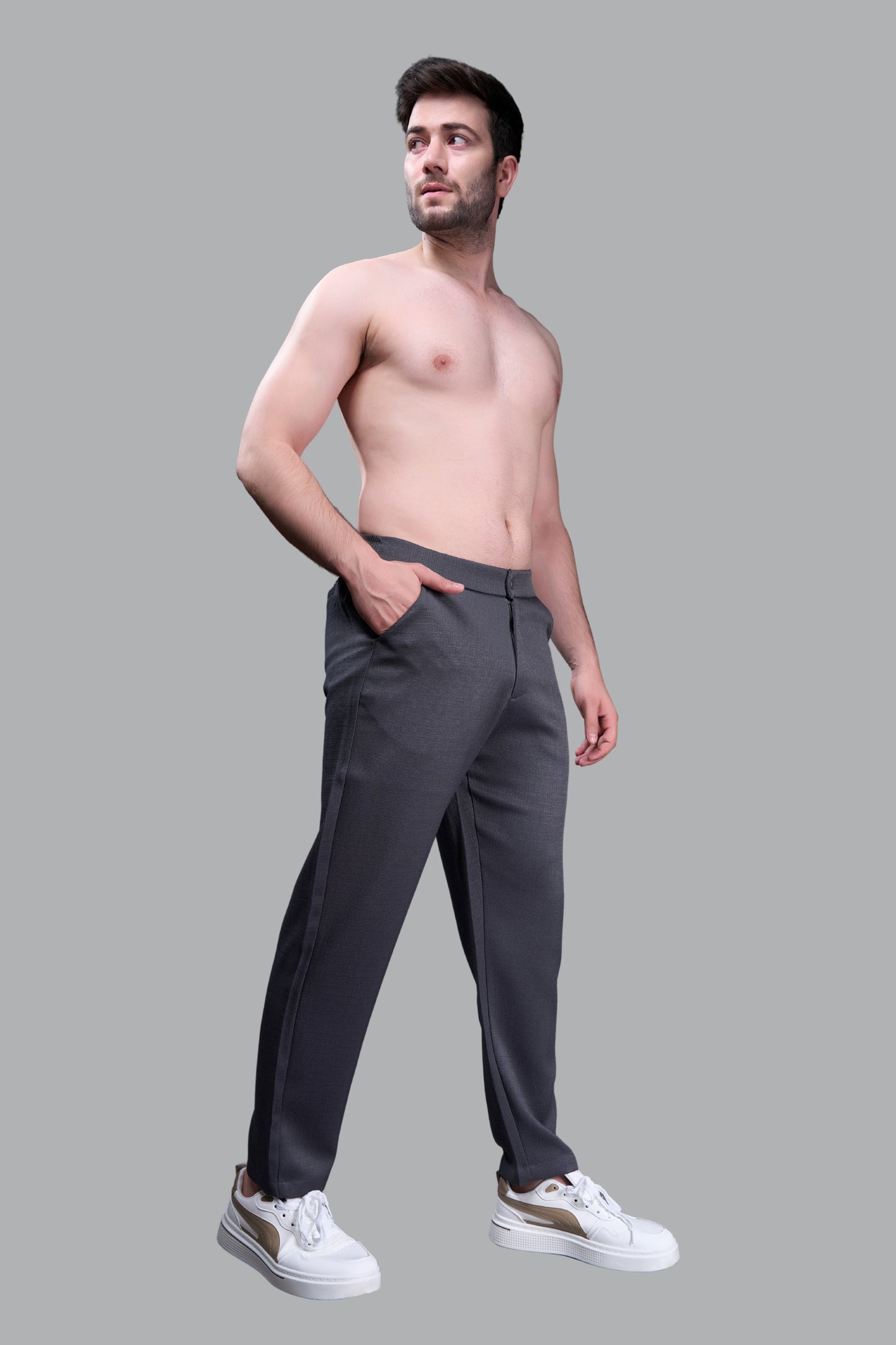 Charcoal - Linear Track Pant