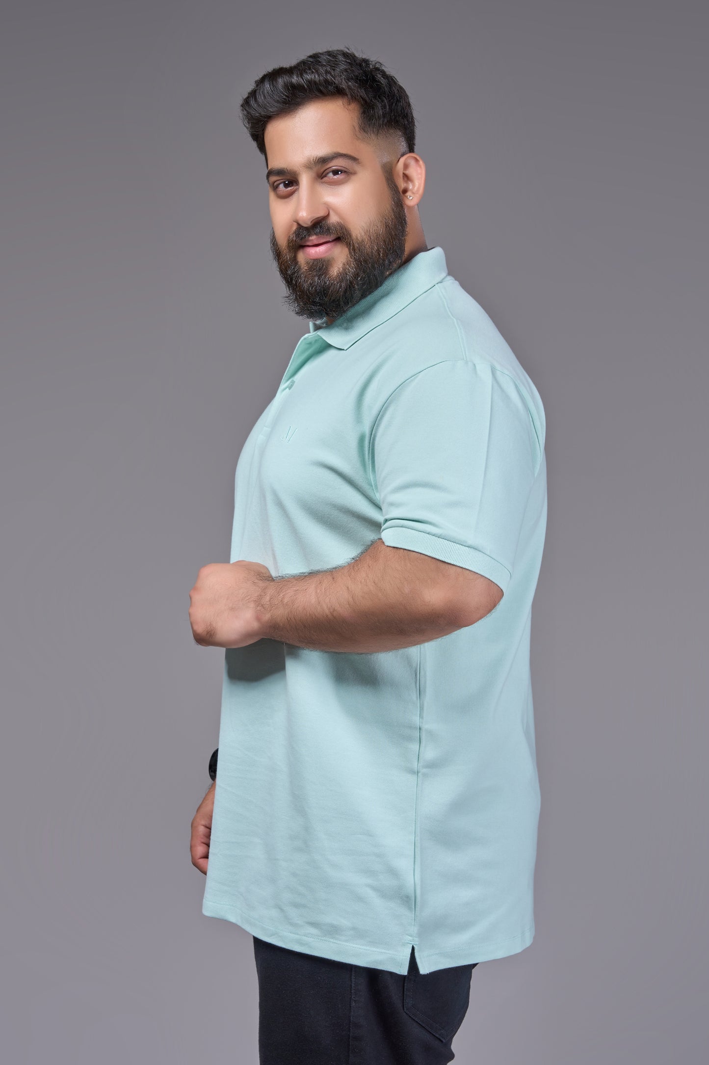 Seashell - Cotton Pique Polo Plus Size