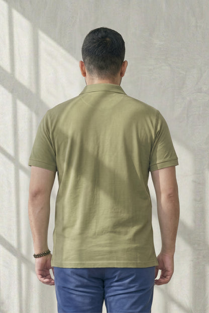 Forest - Zyric Pocket Polo Plus Size