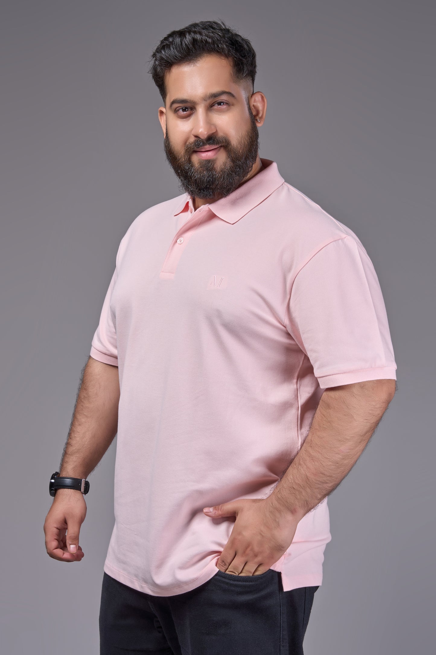 Flamingo - Cotton Pique Polo Plus Size