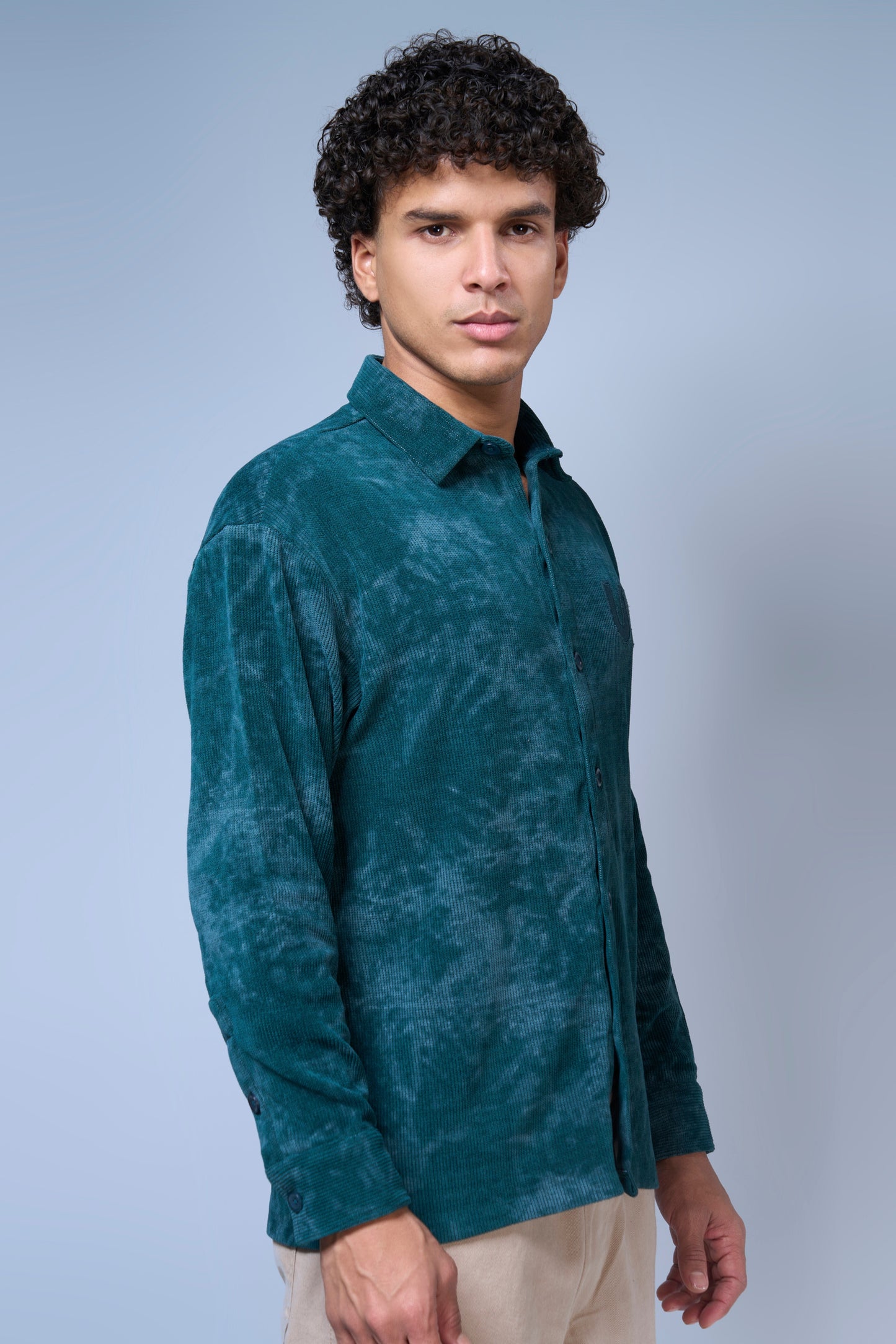 British Green - Printed Hue Shirt Shirts Maxzone Clothing