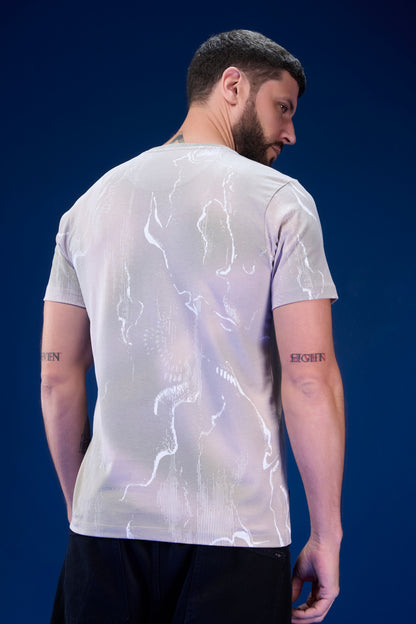 Light Peach - AOP Round Neck T-shirt