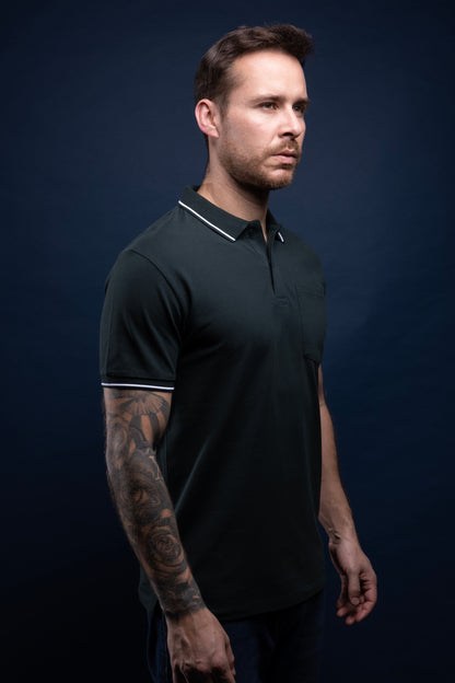 June Green - Identity Pocket Polo Maxzone Clothing