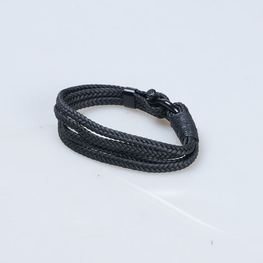 Black Multi-string Bracelet