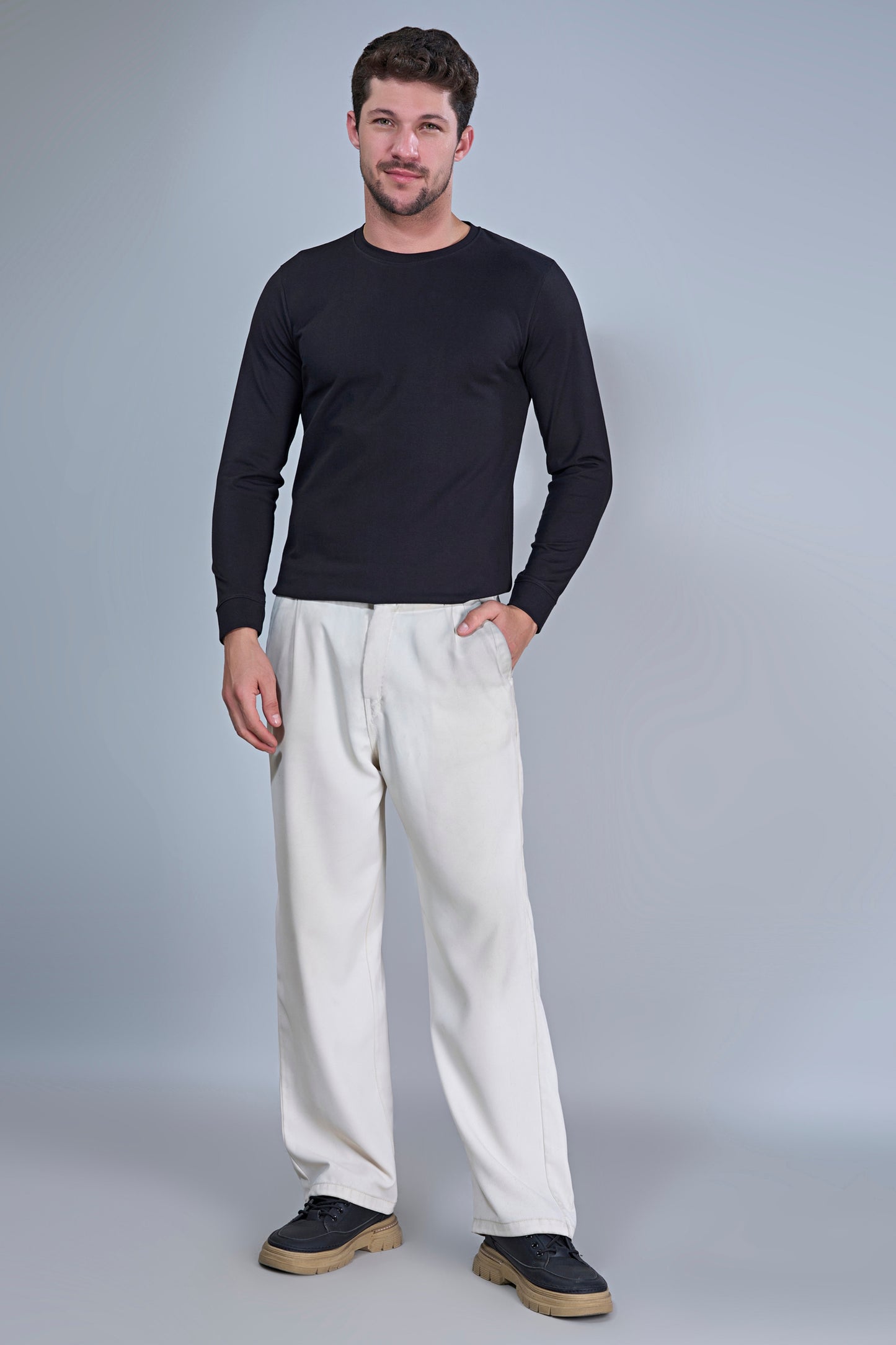 Black Cotton IQ Full Sleeve