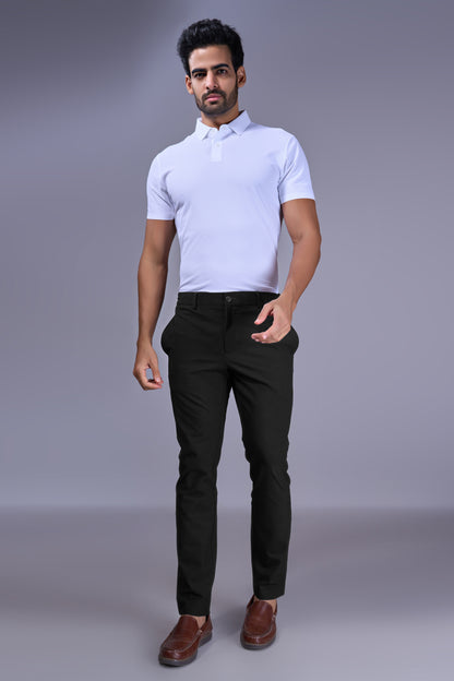 White - 2 Button Stitchless Polo