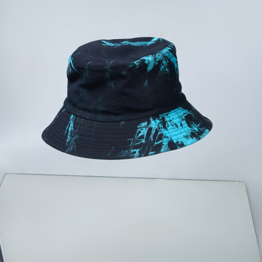 Blue and green colored, lightweight bucket hat for men