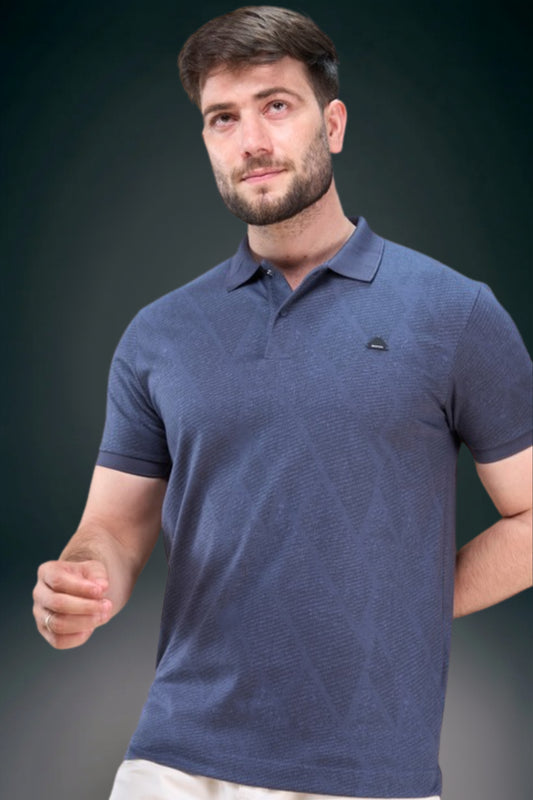 Shadow Blue - Aurelis Aop Polo T-shirt