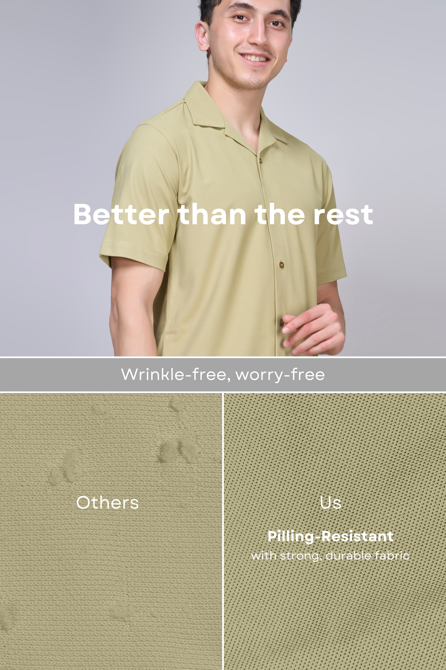 Sage Green Cuban Shirt Maxzone Clothing