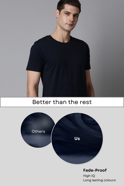 Black Cotton IQ Basics T-SHIRT Maxzone Clothing