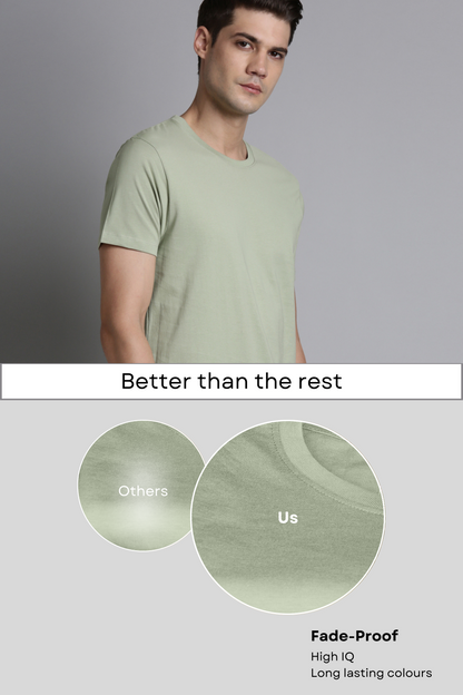 Green Cotton IQ Basics T-SHIRT Maxzone Clothing