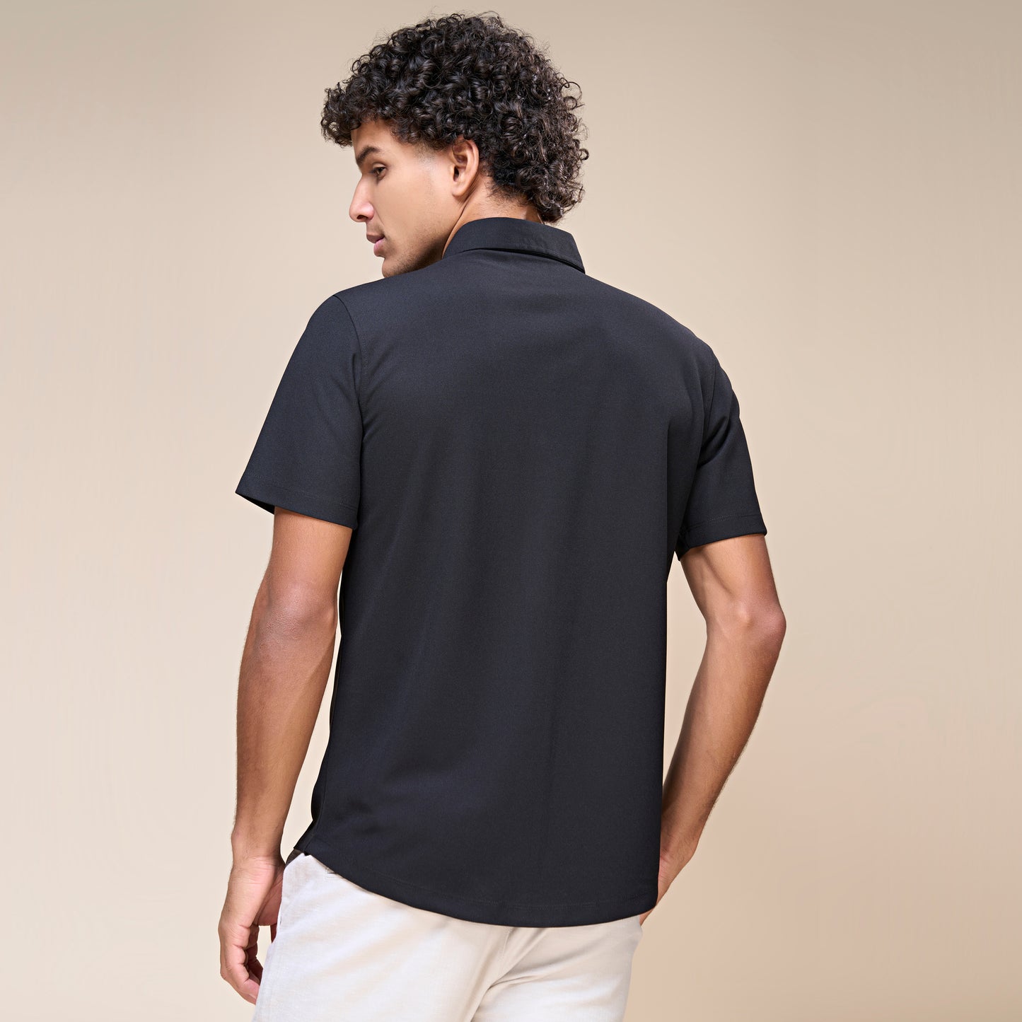 Black - Smart Tech Pocket Shirt Maxzone Clothing