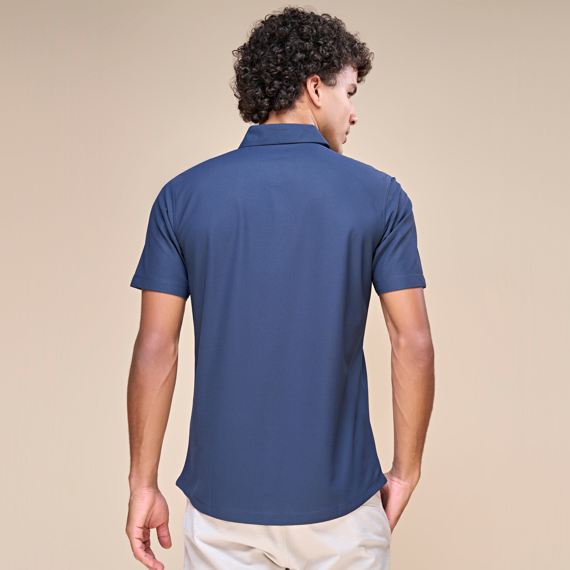 Navy - Smart Tech Pocket Shirt Maxzone Clothing