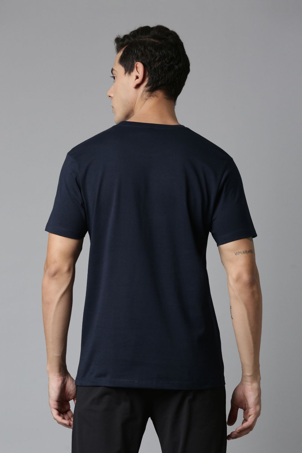 Teal Navy Graphic T-Shirt  Maxzone Clothing   