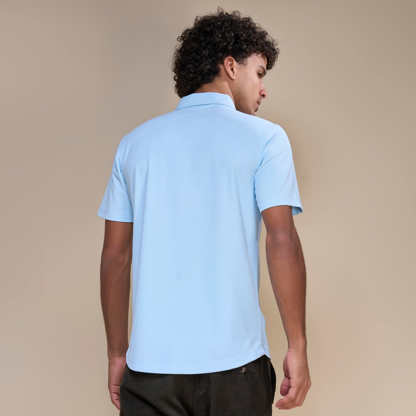 Powder Blue - Smart Tech Pocket Shirt Maxzone Clothing