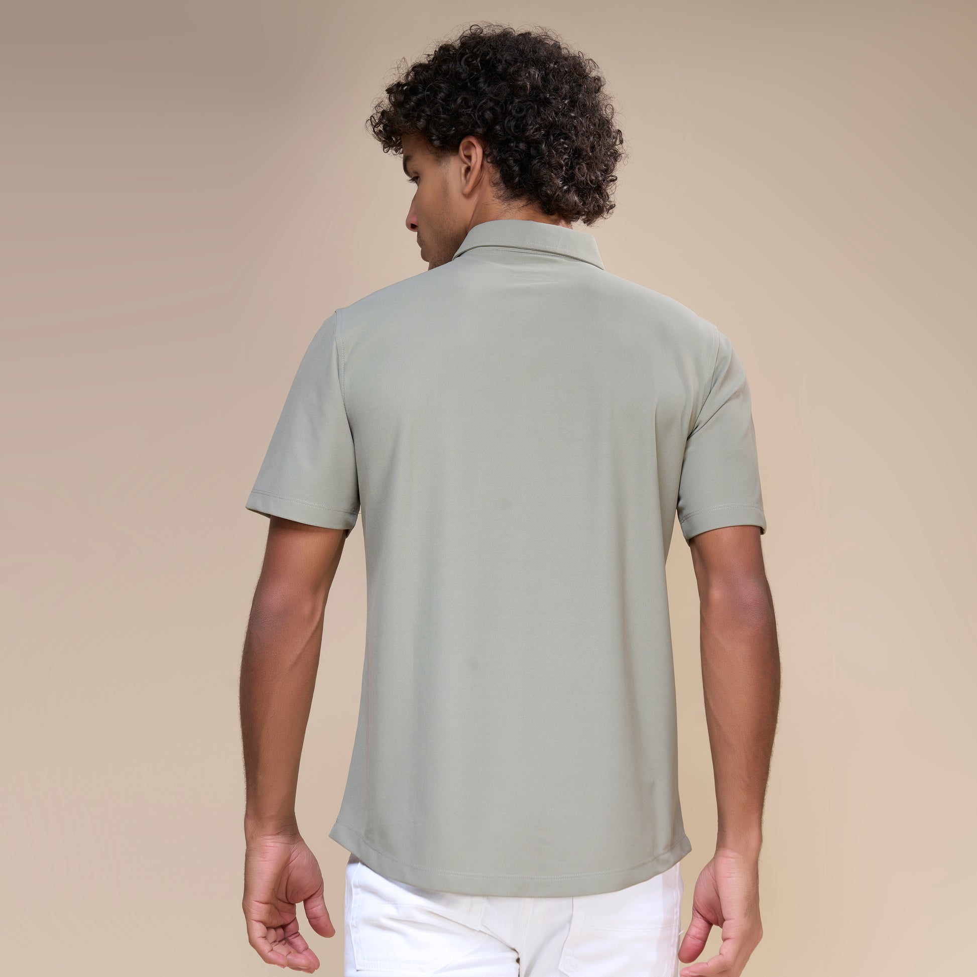 Olive - Smart Tech Pocket Shirt Maxzone Clothing