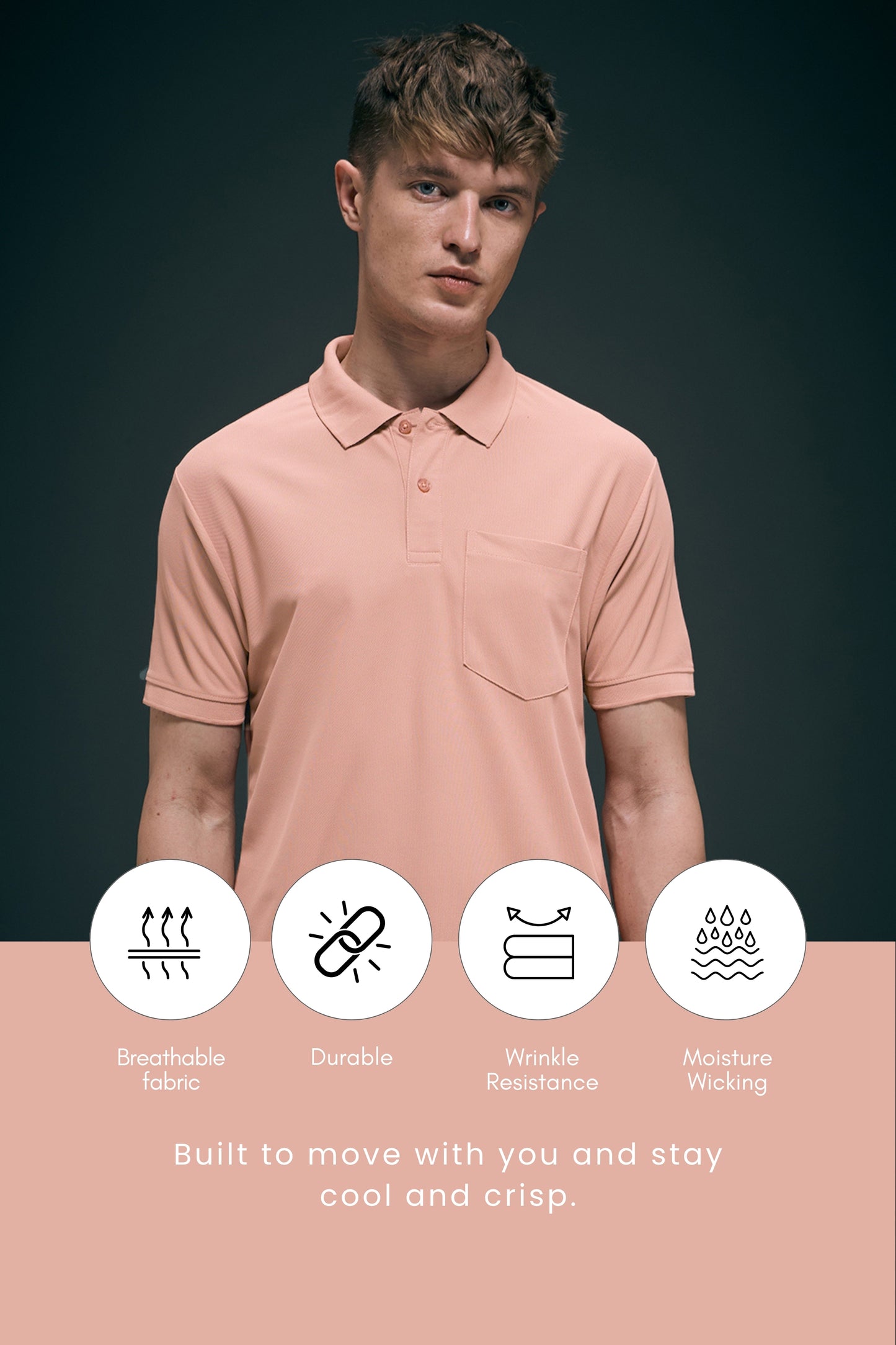 Mauve Smart Tech Pocket + Polo