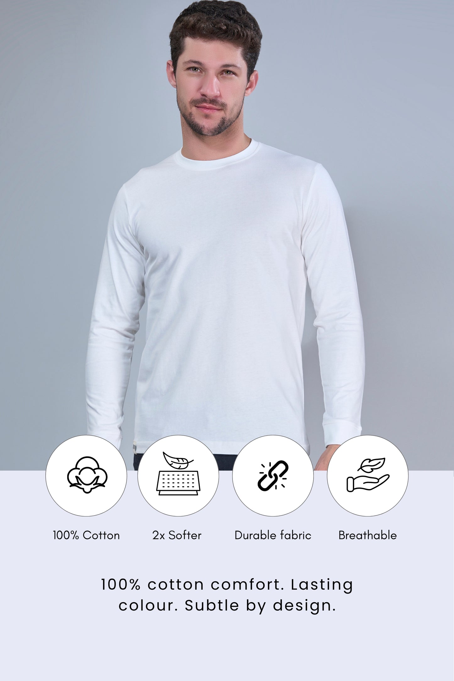 White Cotton IQ Full Sleeve