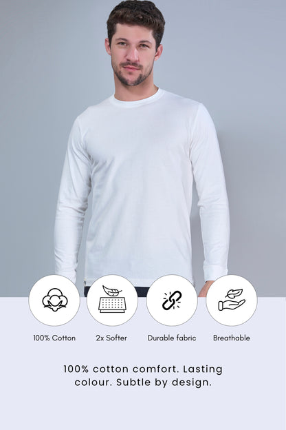 White Cotton IQ Full Sleeve