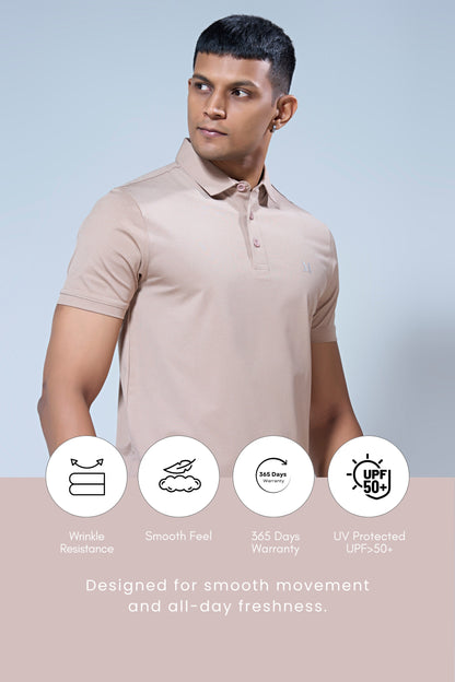 Beige Duracool Polo