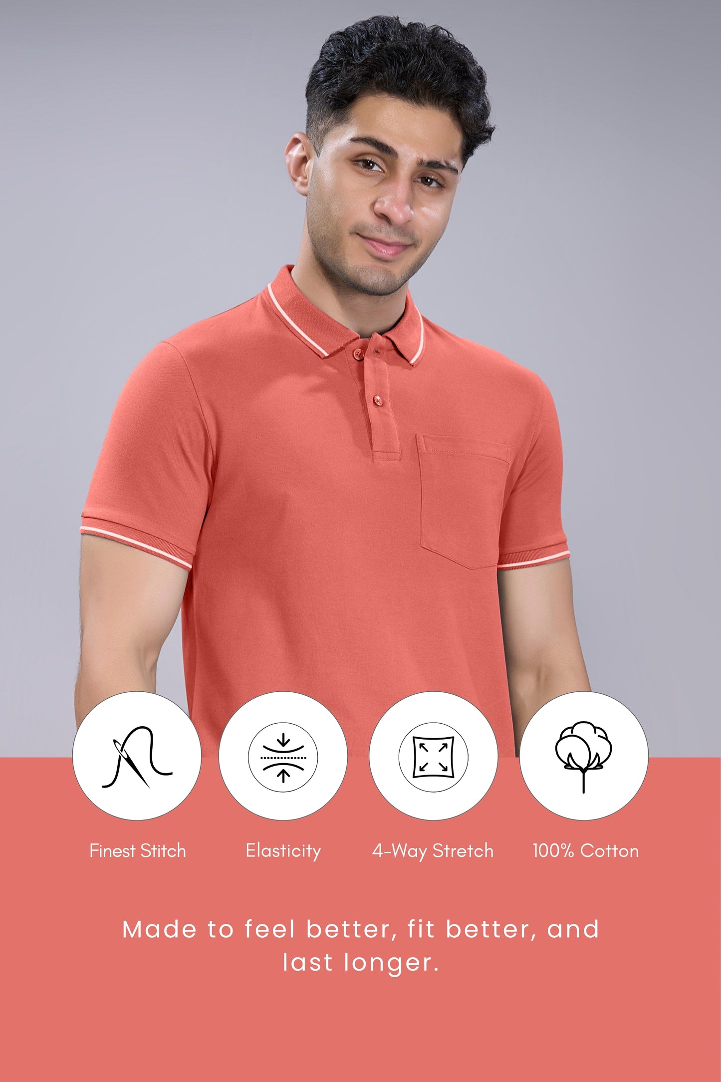 Carrot - Identity Pocket Polo