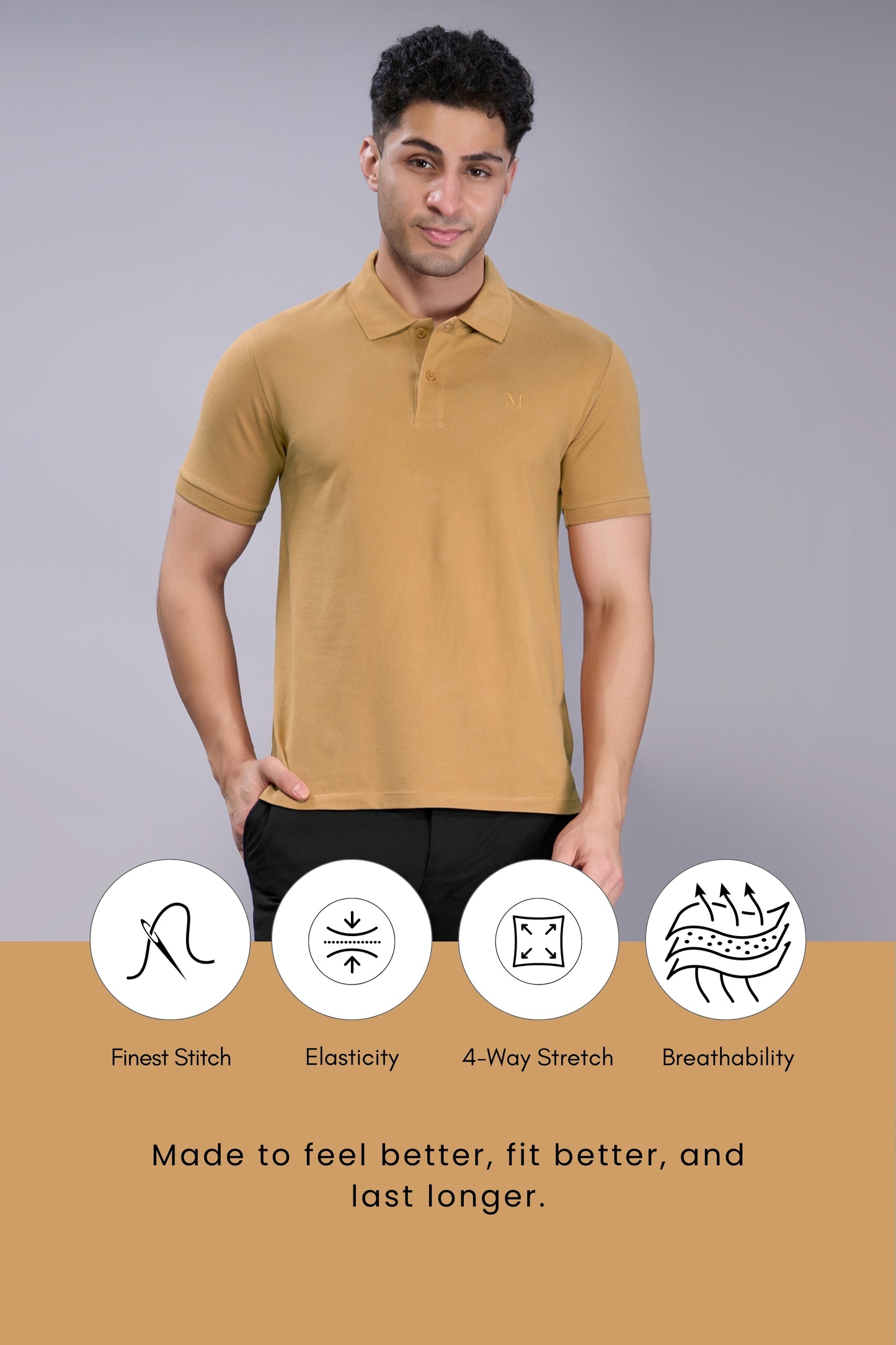 Khaki - Zyric Polo