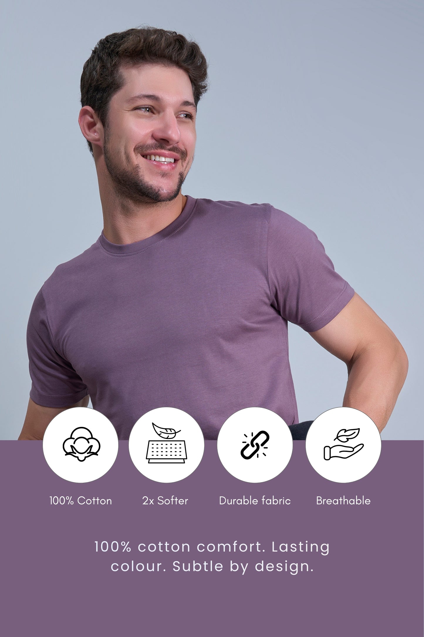 Light maroon Cotton IQ Basics