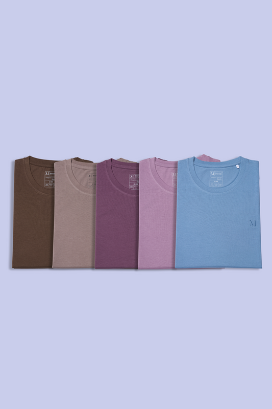 Happy Pack Of 5 T-shirts Maxzone Clothing   