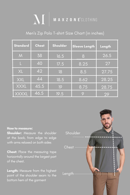 Black - Stitchless Zip Polo T-shirt