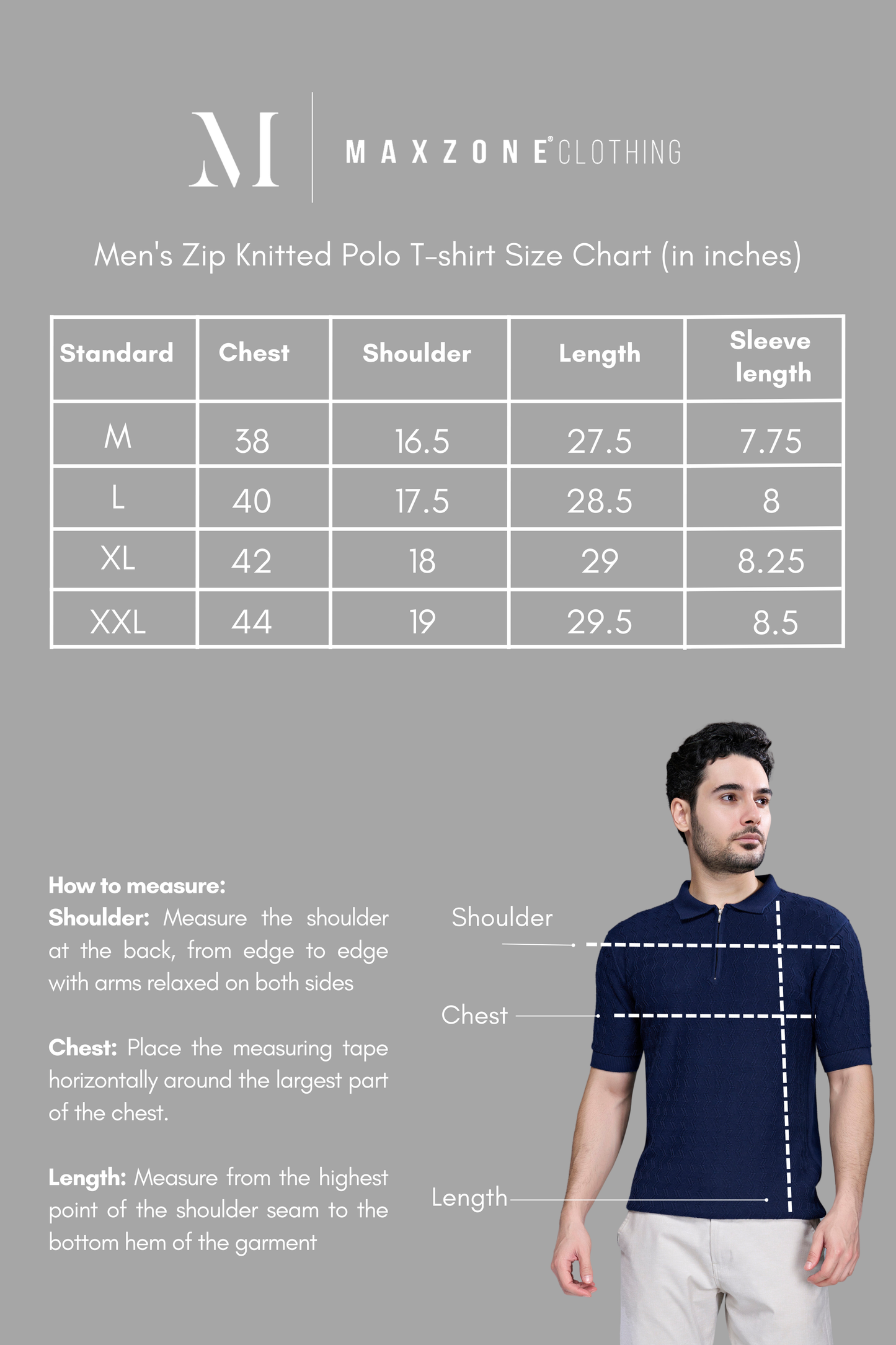 White - Luxe Knitted Polo Maxzone Clothing