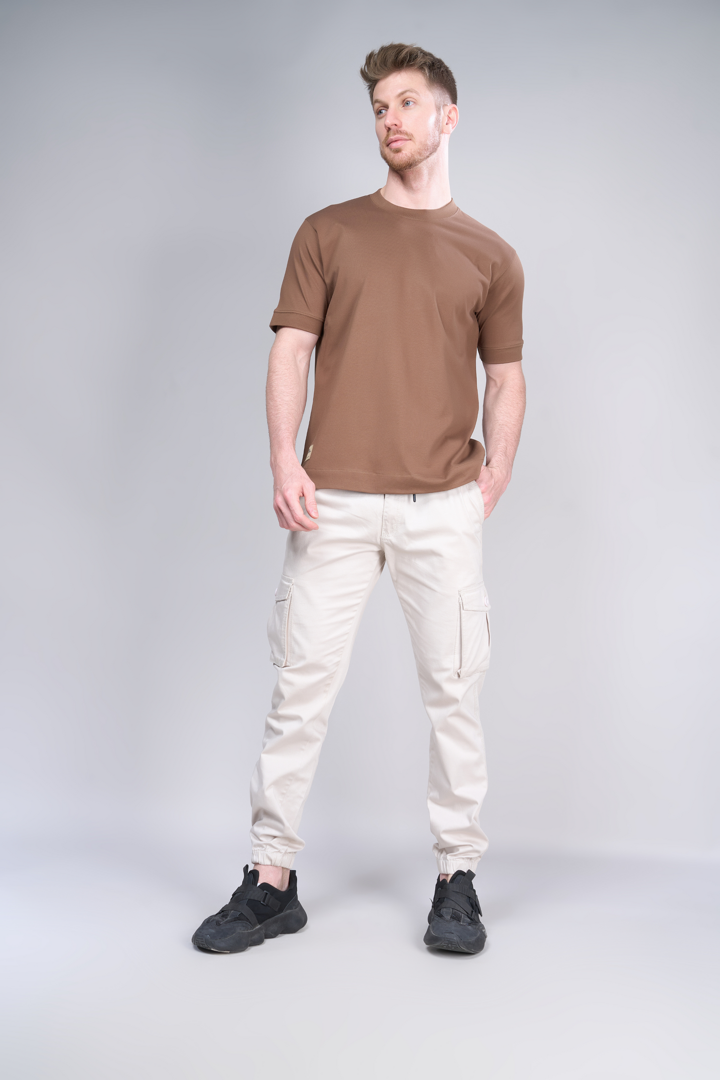 Dark Tan - Oversized drop shoulder Oversized Maxzone Clothing   