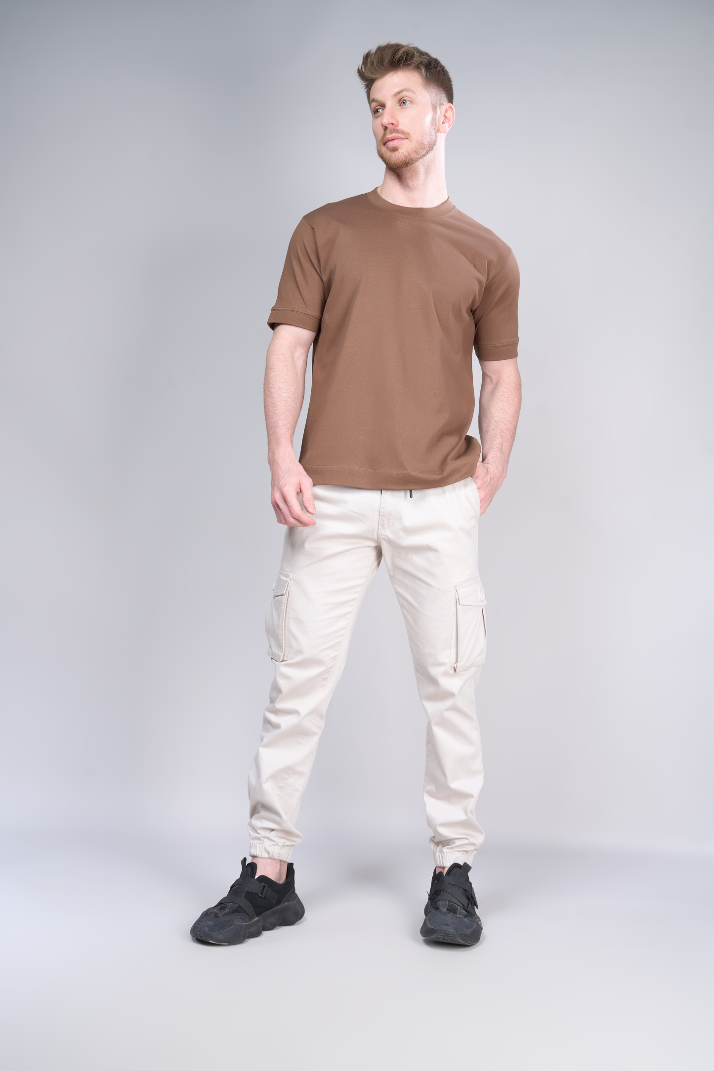 Dark Tan - Oversized drop shoulder Oversized Maxzone Clothing