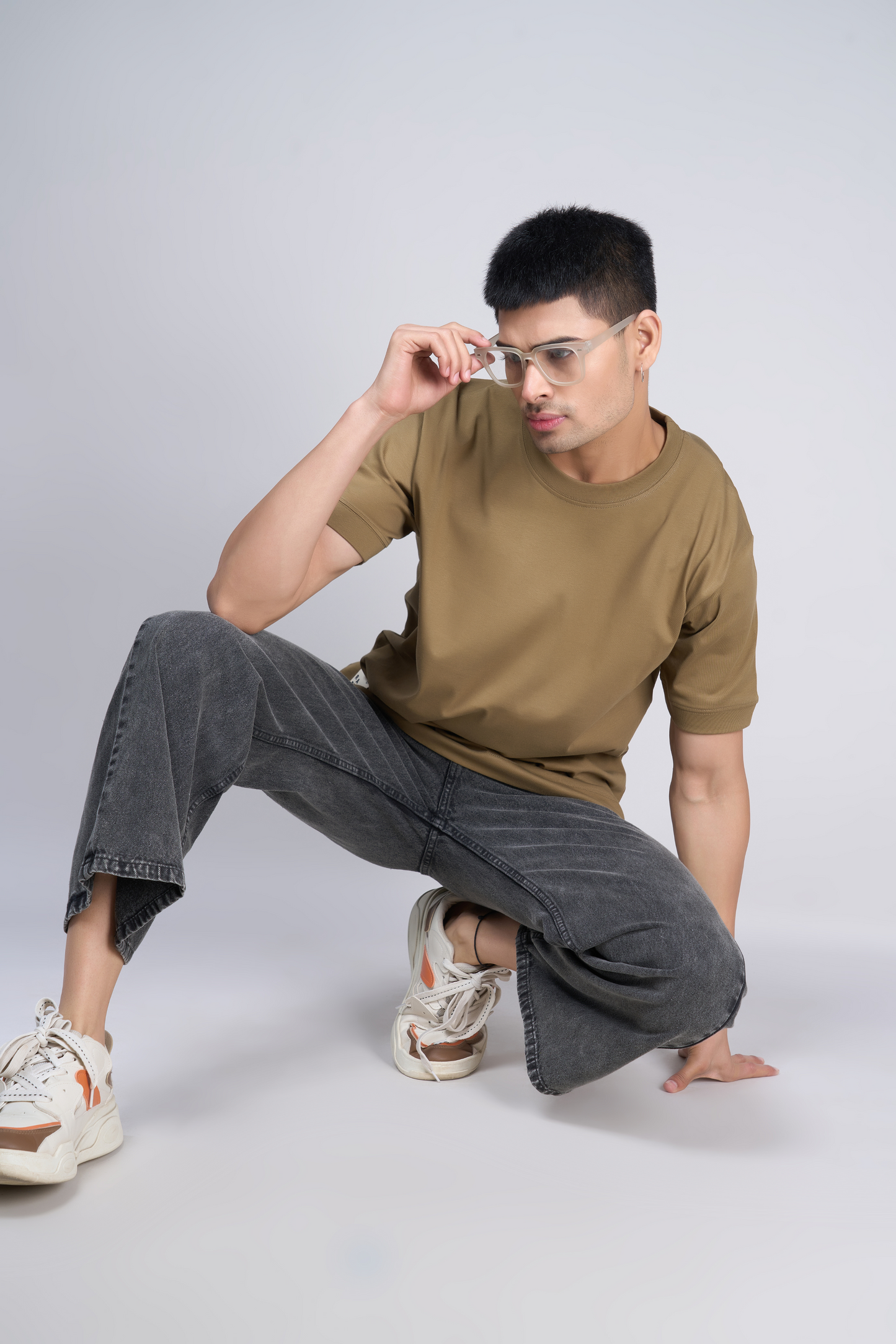 Olive - Oversized drop shoulder Oversized Maxzone Clothing   